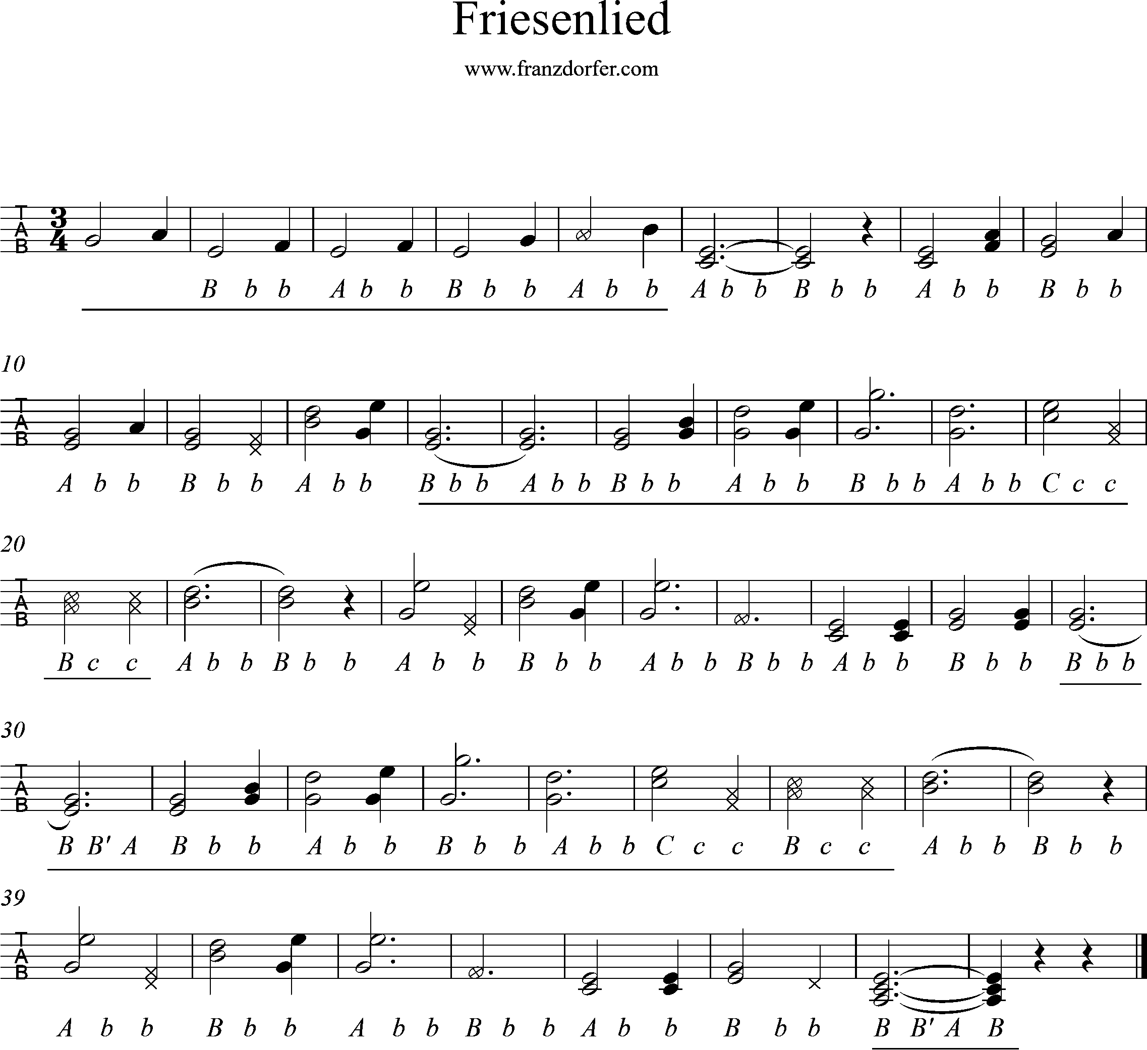 Noten für Steirische harmoniks, Wo die Nordseewellen