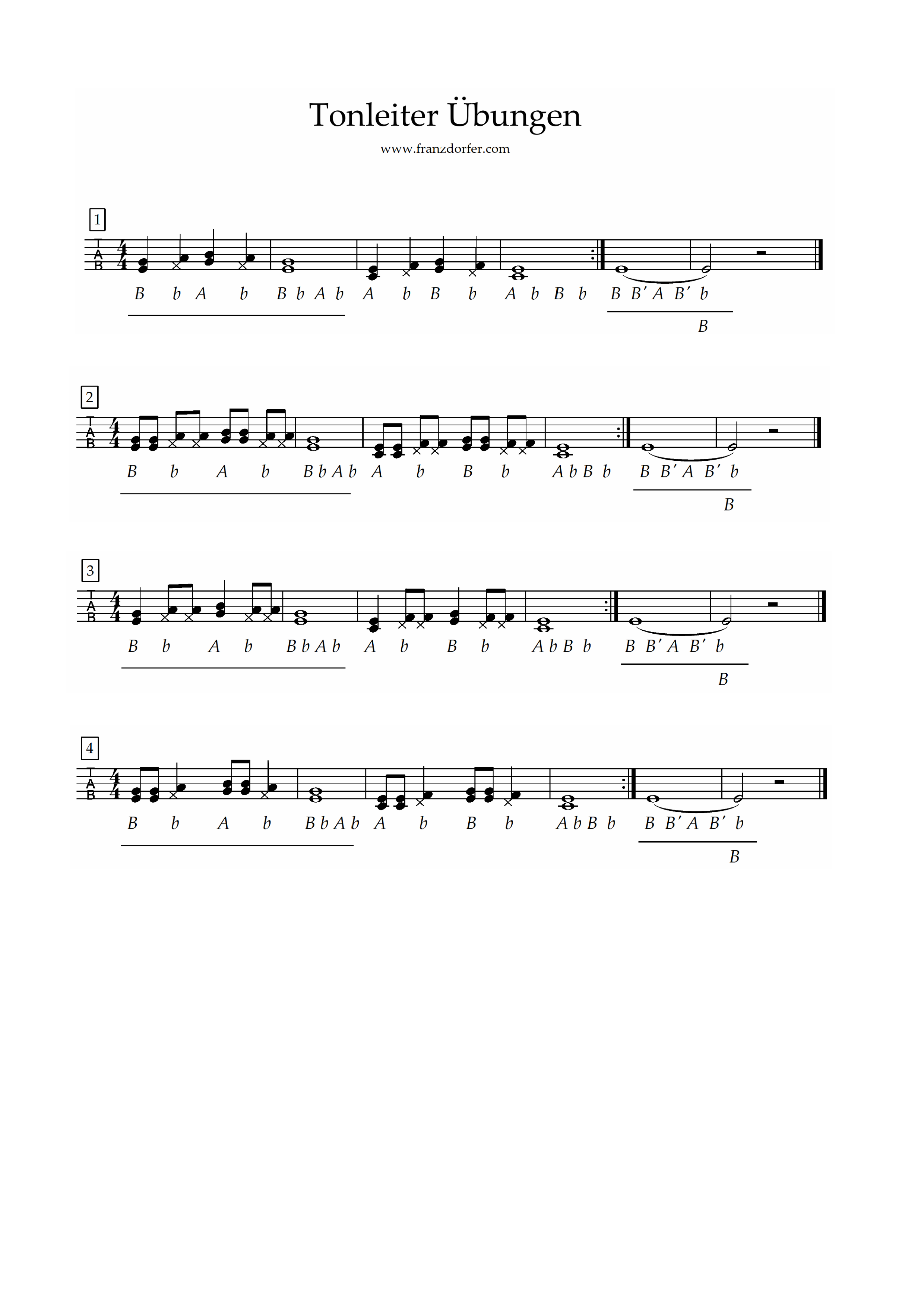 ziavhnoten, quetschn, Tonleiter übungen Steirische lernen, Tonleiter übungen