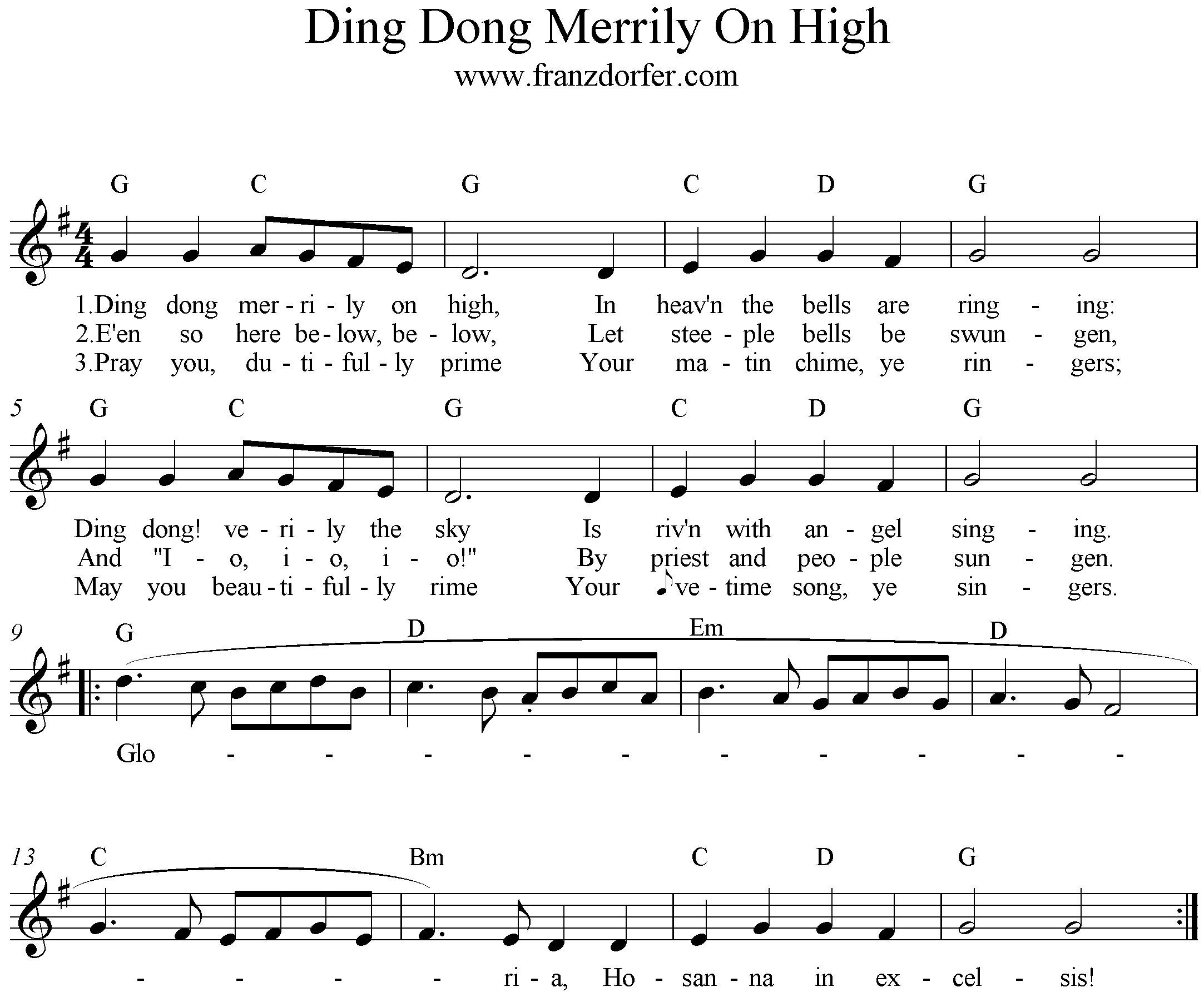 boten Ding Dong Merrily On High
