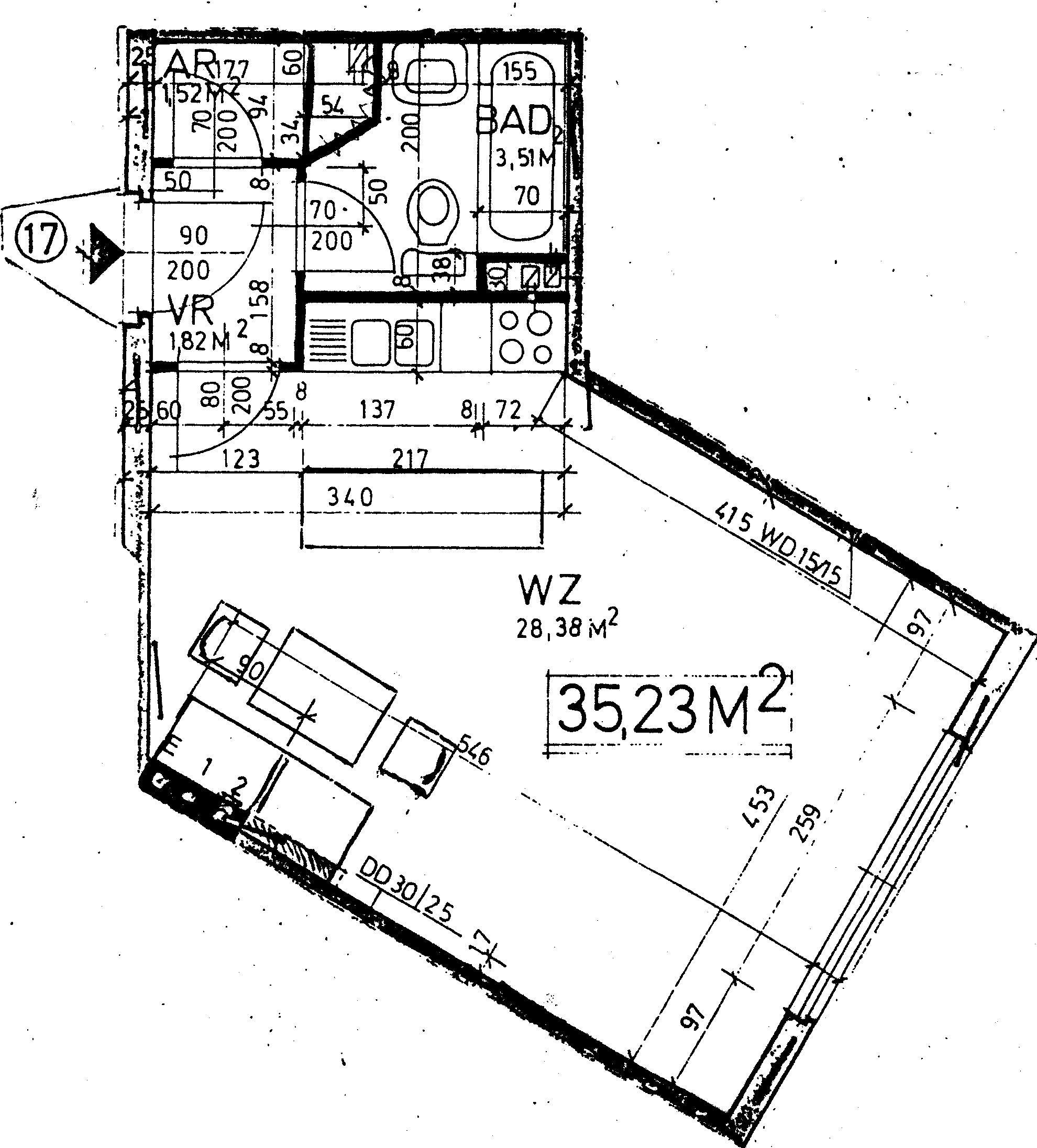 Grundriss, Mietwohnung, amstetten